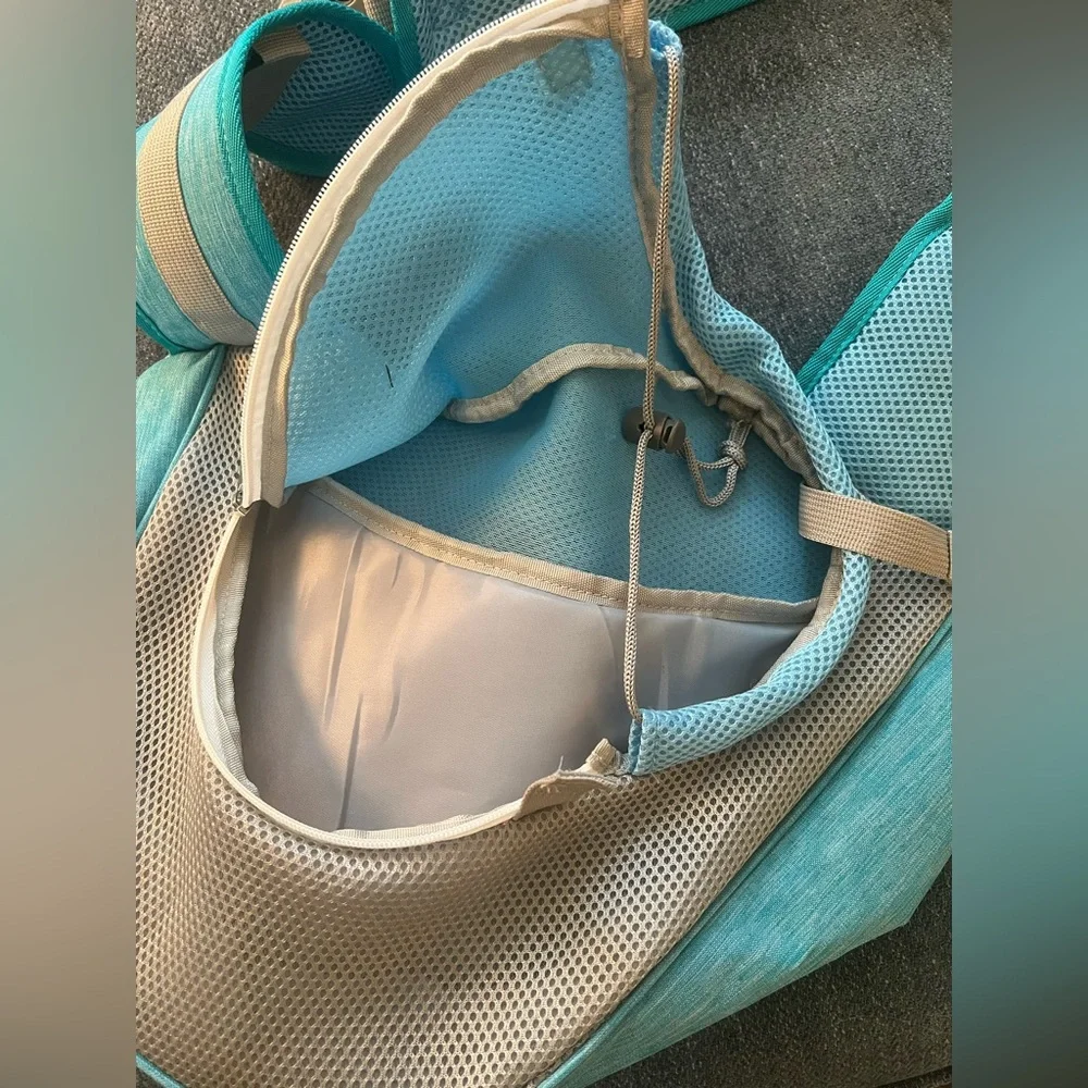 Sling style pet carrier 11.02 x 8.27 x 2.99 in Teal blue